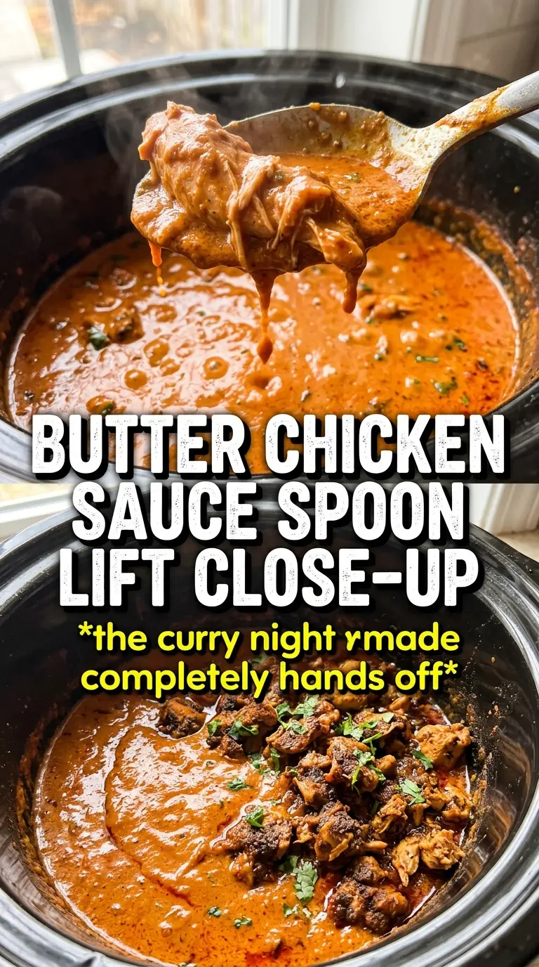 Slow Cooker Indian Butter Chicken creamy spiced chicken