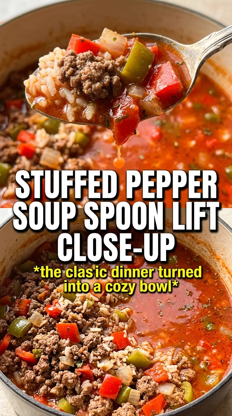 Stuffed Peppers Soup hearty tomato broth