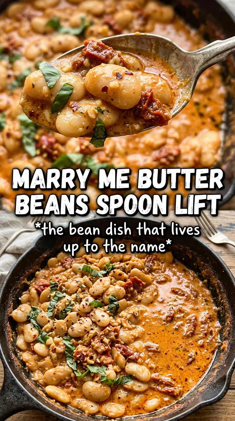 Tuscan Marry Me Butter Beans creamy skillet